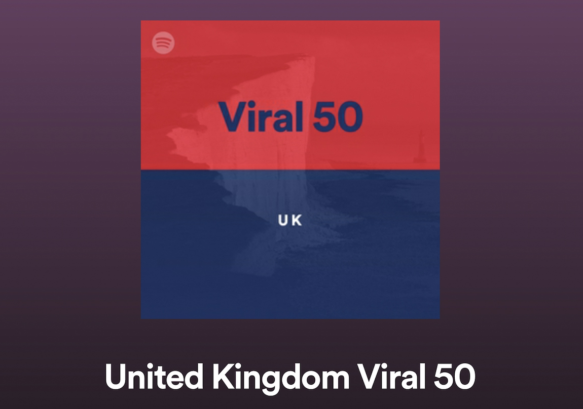 Spotify UK Viral 50 chart